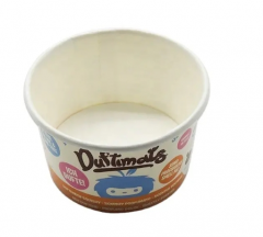 Taza de helado impresa personalizada 100% compostable