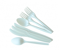 8inch/170mm Biodegradable Cornstarch Fork Cutlery