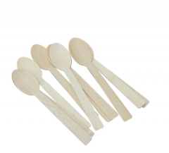 140mm Disposable Wooden Spoon Set