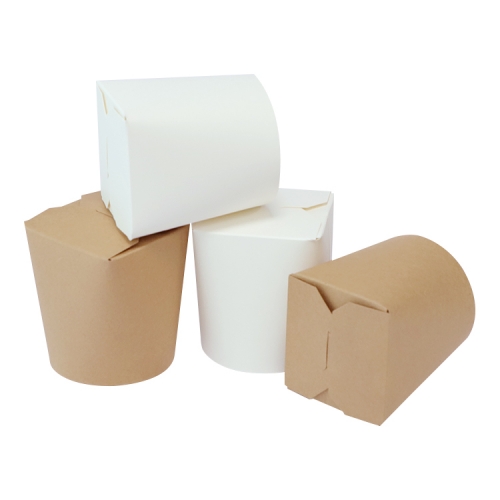 Disposable 32oz square white packing noodle box