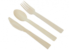 Bamboo Fork 8 Inch Disposable Cutlery Tableware