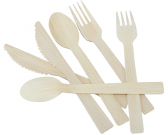 Bamboo Fork 8 Inch Disposable Cutlery Tableware