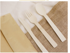 Disposable Bamboo Knife Fork Spoon for Ice Cream