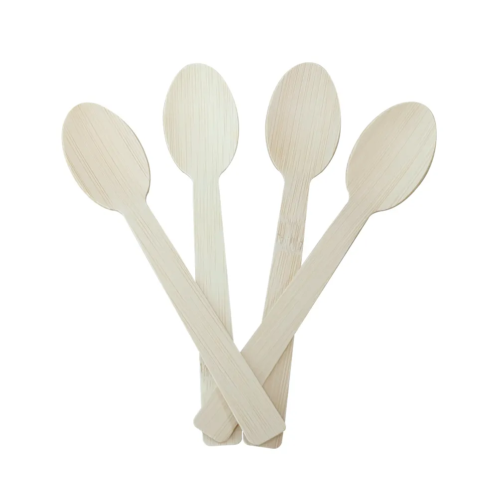 Reusable Dessert Bamboo Spoon Disposable Eco-Friendly