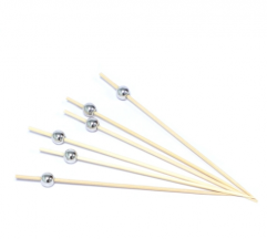 Custom Bamboo Toothpicks Skewers Cocktail Picks Disposable Fruit Sticks