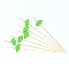 Custom Bamboo Toothpicks Skewers Cocktail Picks Disposable Fruit Sticks