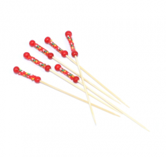 Custom Disposable Fruit Skewers Cheap Price Bamboo Cheese Picks Skewers (7cm/9cm/12cm/15cm)