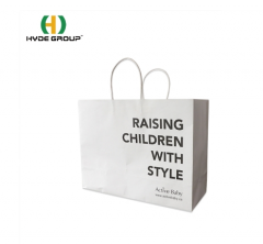 Customized White Paper Bags With Handles Wholesale,Factory Price