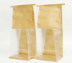 Custom Paper Bread Bags For Round Loaves With Zipper