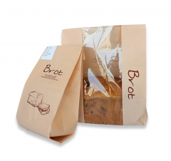 Bolsa de pan de papel kraft