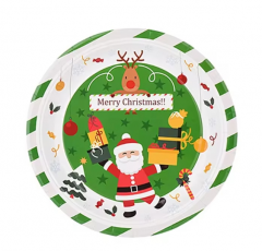 Custom 8 Inch Disposbale Paper Plate Sets For Birthday