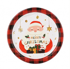 Custom 8 Inch Disposbale Paper Plate Sets For Birthday