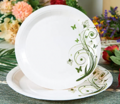 Round Disposable Paper Plates Wholesale Party Themed Paper Plates 9/7/5/6/ 8 Inch