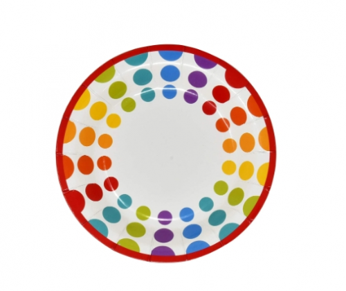 Small Paper Plate 4 inch Custom Paper Plate Disposable Tableware Set