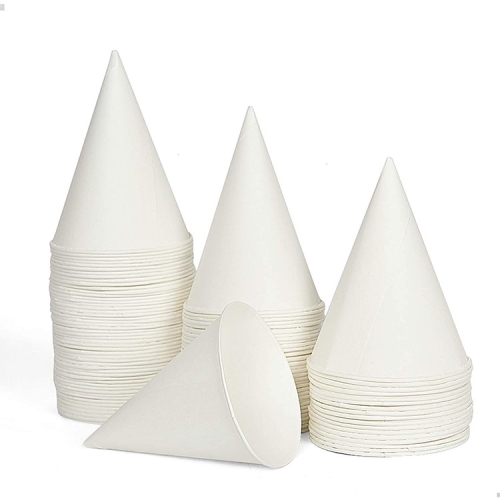 4,5 onzas. Vasos de papel cónicos Vasos de agua de papel biodegradables al por mayor