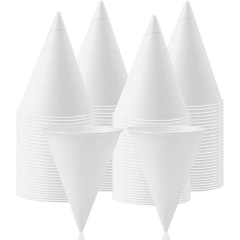 4,5 onces. Gobelets en papier cône tasse d'eau en papier biodégradable en gros
