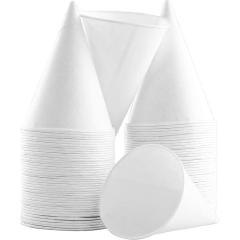 4.5온스 콘 종이컵 생분해성 종이 워터 컵 도매