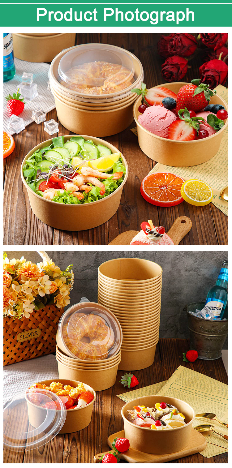 Disposable Round Salad Bowl