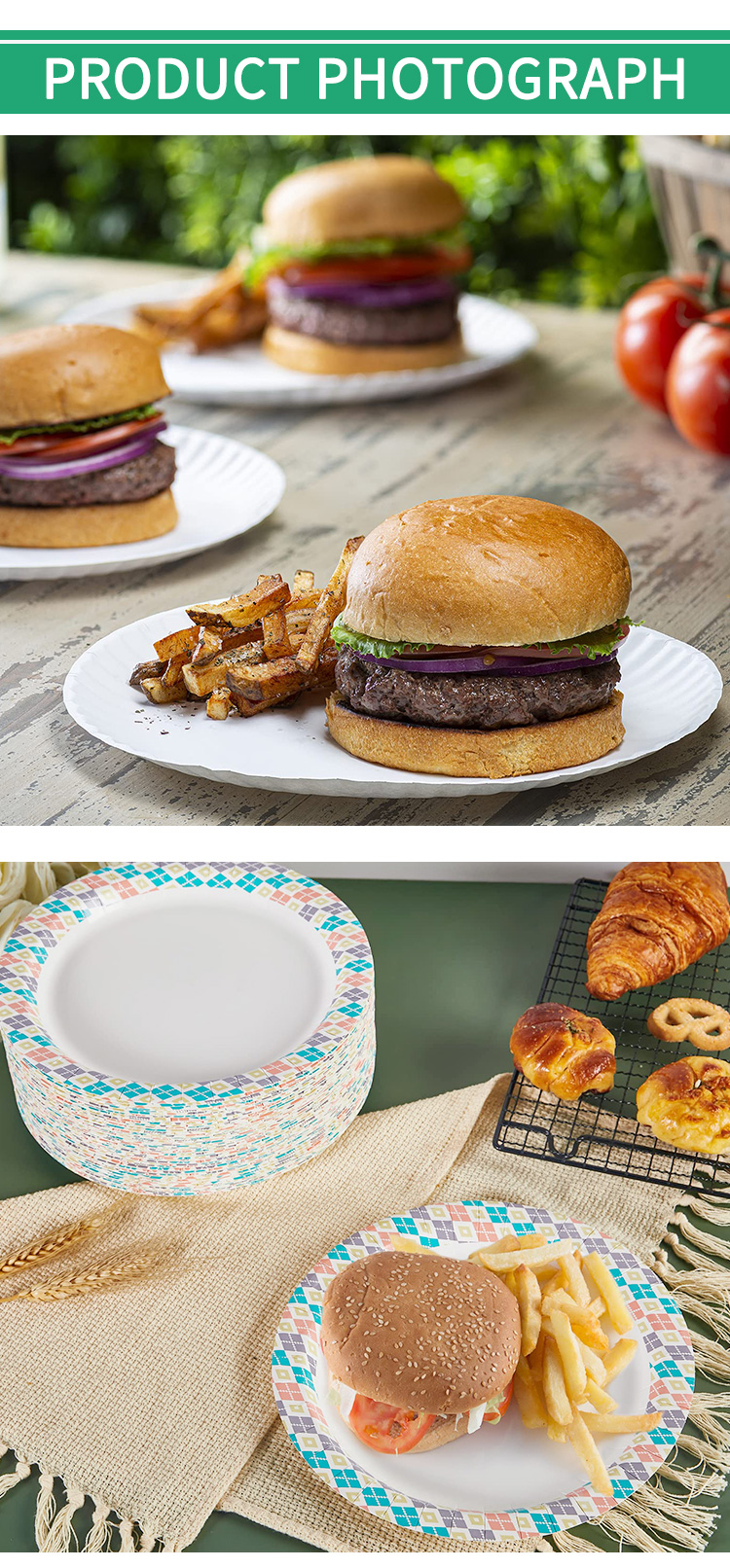 disposable paper plate