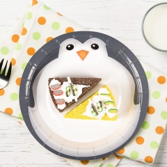 Custom Printing Round Birthday Party Decorative Disposable Paper Plate