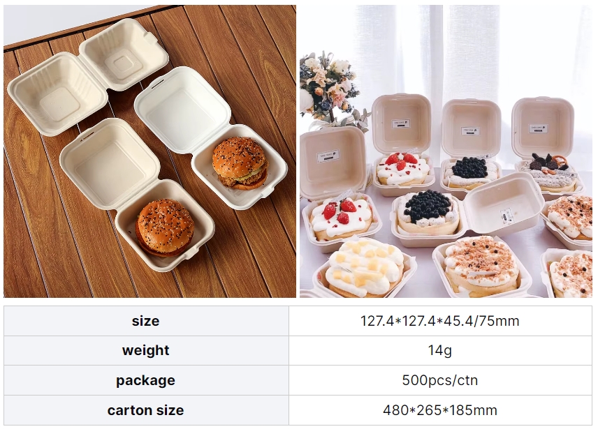 Sugarcane Pulp Food Box Wholesale