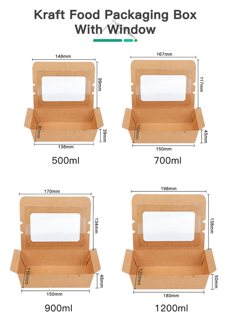 Custom Kraft Paper Lunch Box 