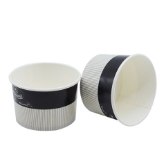 32OZ Disposable Ice Cream Paper Cups with Dome Lids