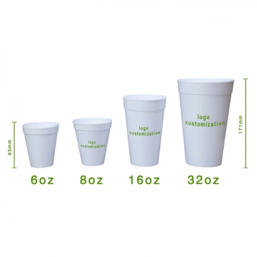 Custom Styrofoam Cups Wholesale Disposable Eps Foam Cups 