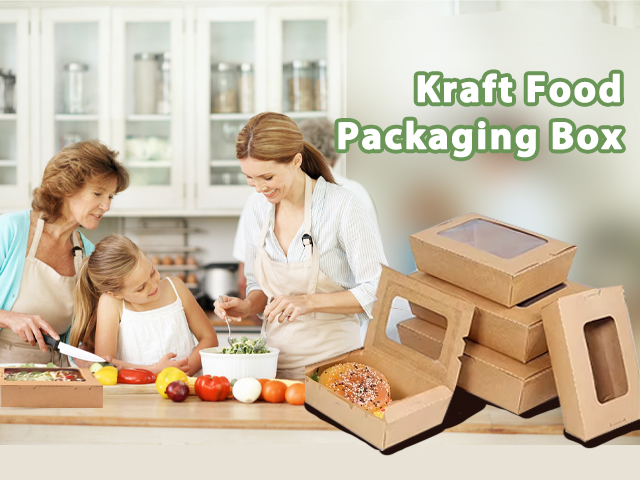 Custom Disposable Kraft Paper Box With Window