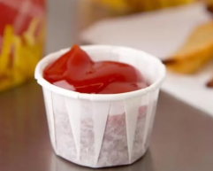 0.5/0.75/1/1.25/2/3.25oz Disposable Paper Sauce Cup For Ketchup