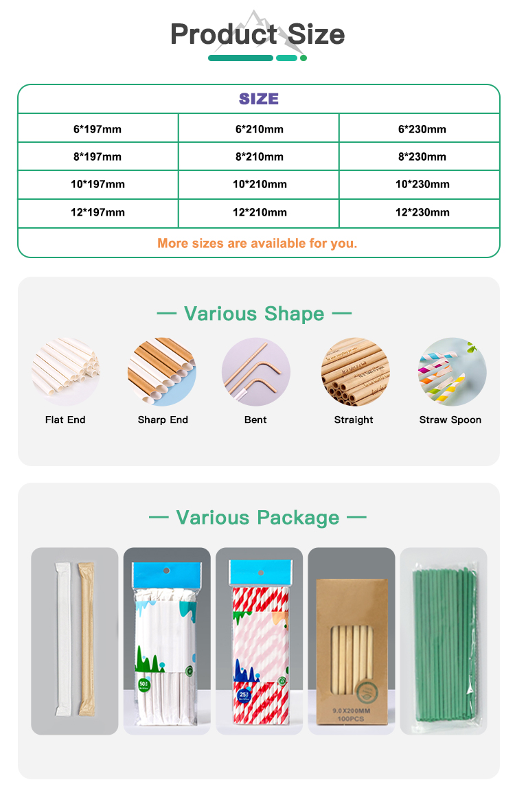 150mm/200mm Reed Drinking Straw