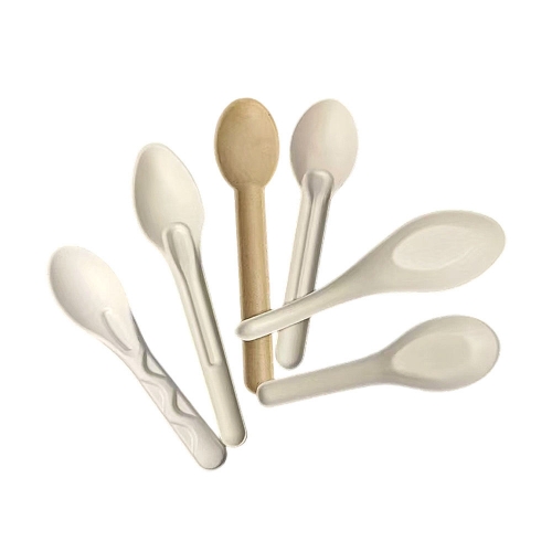 5inch Compostable Disposable Bagasse Pulp Spoon