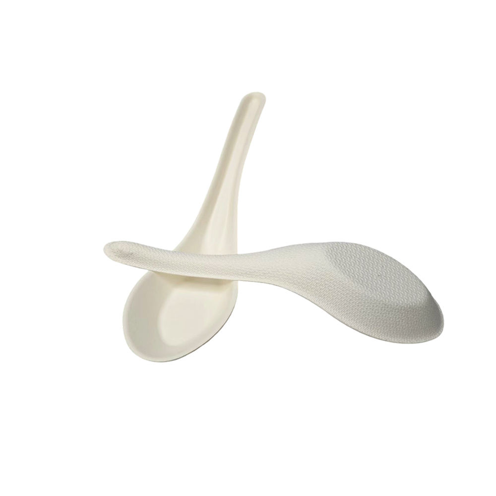 Bagasse Pulp Chinese Small Soup Spoon