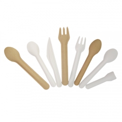 Custom Biodegradable Sugarcane Cutlery Set (Knife, Fork, Spoon)