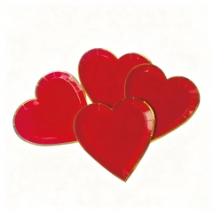 Heart Shaped Paper Plates