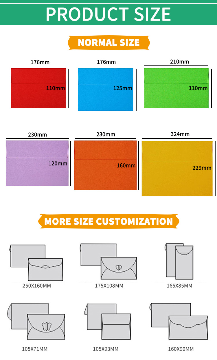 Custom Logo Size Color Letters Mailing Bag Paper Envelopes