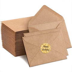 221*92mm Brown Craft Paper Envelopes
