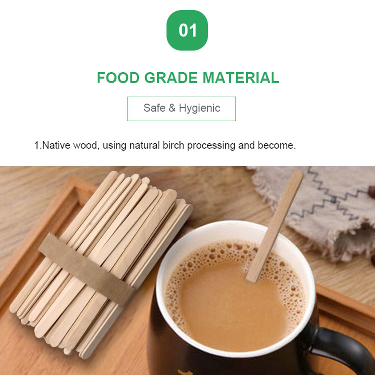 Wooden Coffee Stirrers 140*6*2mm