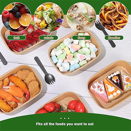 High-Quality Kraft Paper Food Containers - Bowls and Boxes