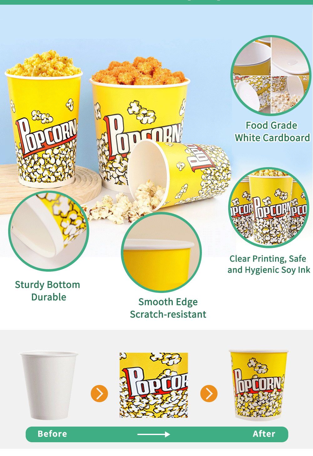 24OZ Popcorn Cup