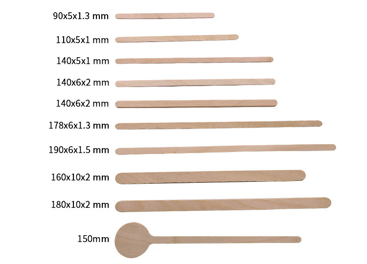 Wooden Coffee Stirrers 140*6*2mm