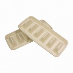 Bagasse Taco Holder with 5 Compartment 