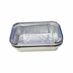  Aluminum Foil Container with Foil Cardboard Lid