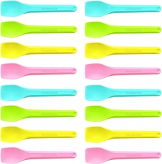 Disposable Colorful Frozen Yogurt Spoon For Ice Cream