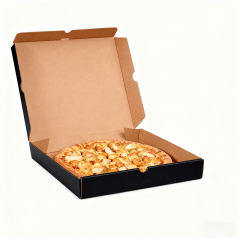 Black Pizza Paper Boxes
