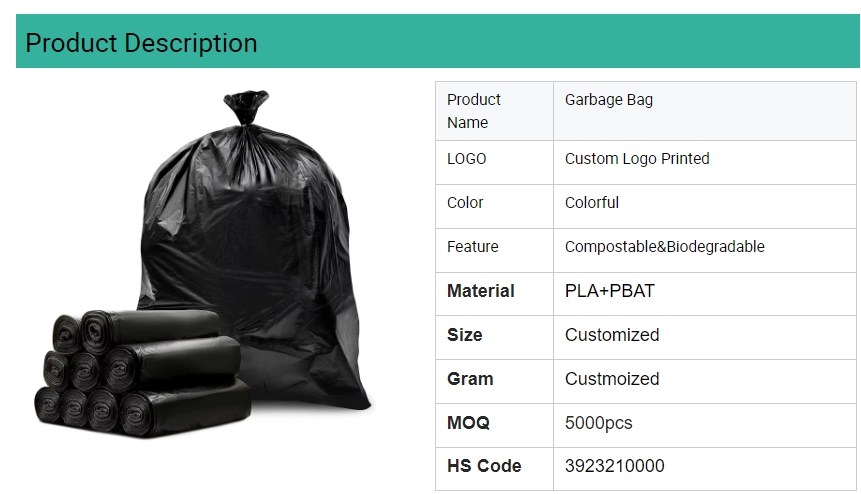 Heavy Duty Trash Bags Black 