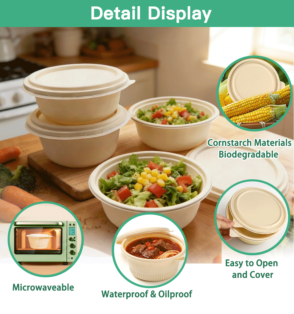 1500 ML Corn starch Bowls