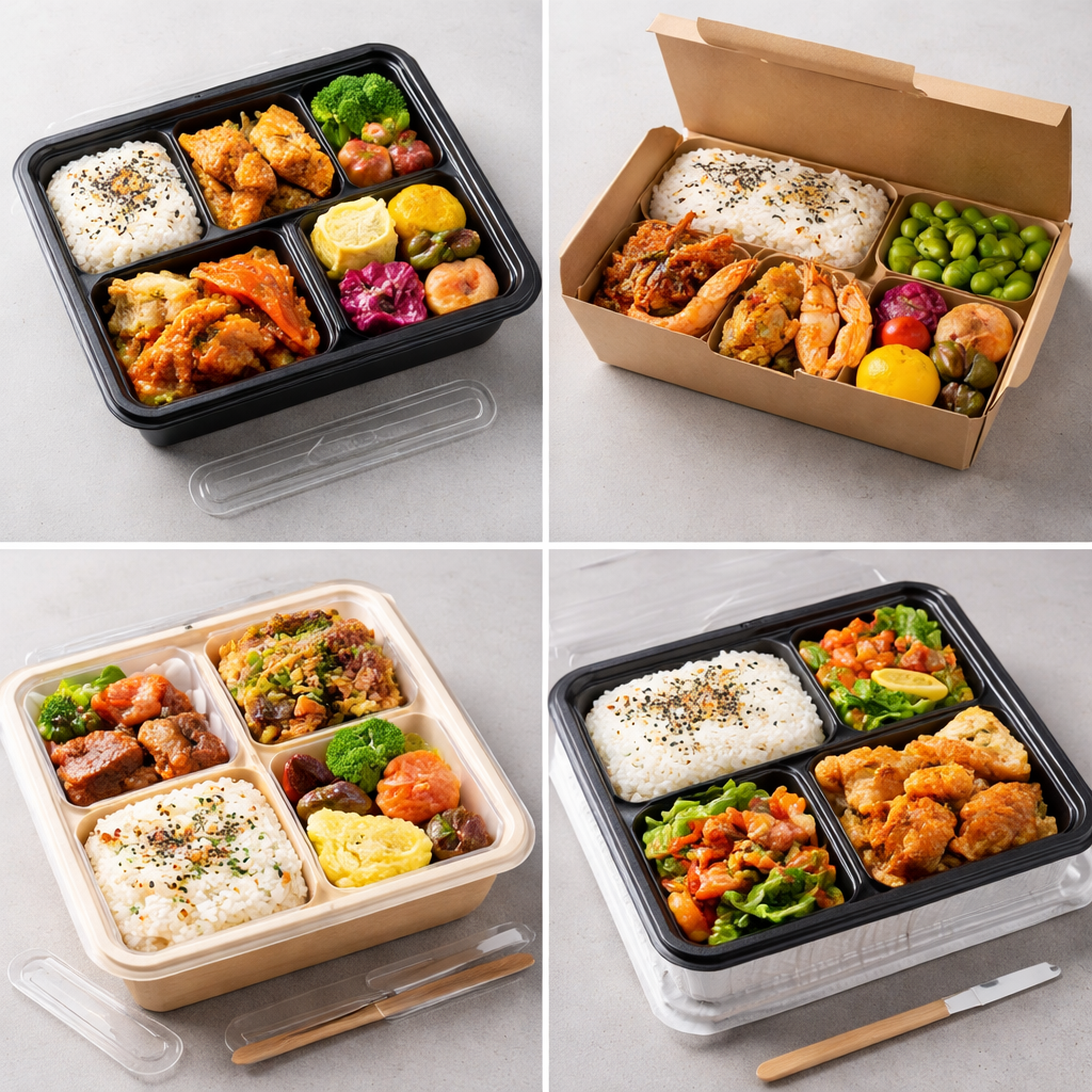 Takeout Bento Boxes: Size, Material, Usage
