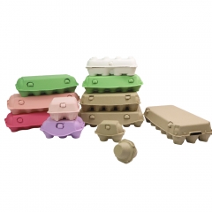 15-Eggs Paper Pulp Colored Egg Cartons