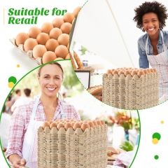 Paper Pulp Egg Cartons 1/2/4/6/8/10/12/15/18/20/30 Cells Biodegradable Color Paper Egg Tray